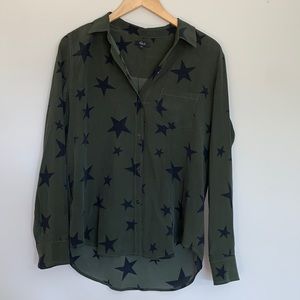 Rails 100% Silk Star Blouse XS